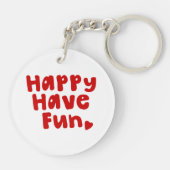 Glück hat Spaß Schlüsselanhänger (Rückseite)