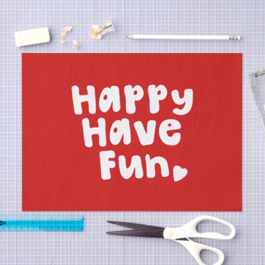 Glück hat Spaß Seidenpapier (Handwerk)