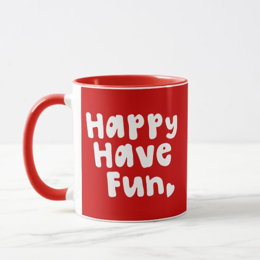 Glück hat Spaß Tasse (Links)