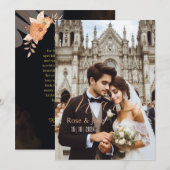 Glück, Hochzeitkarte (Vorne/Hinten)