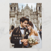 Glück, Hochzeitkarte (Vorderseite)