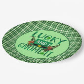 Glück & I Gnome It St Patricks Day Party Pappteller (Schrägansicht)