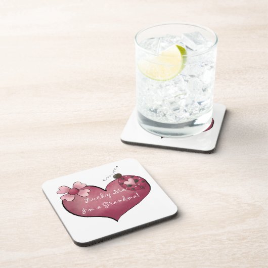 Glück, ich bin ein Oma Geschenke Getränkeuntersetzer (Rechte Seite)