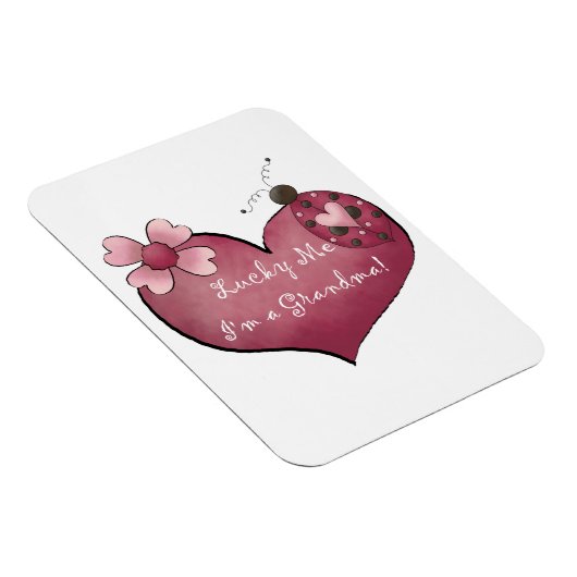 Glück, ich bin ein Oma Geschenke Magnet (Rechte Seite)