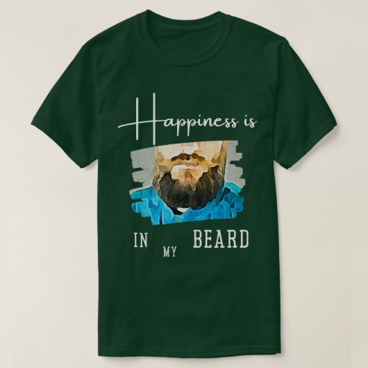 Glück im Bart 2 T-Shirt (Design vorne)