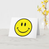 Glück im Gesicht Karte (Gelbe Blume)