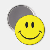 Glück im Gesicht Magnet (Vorderseite/Rückseite)