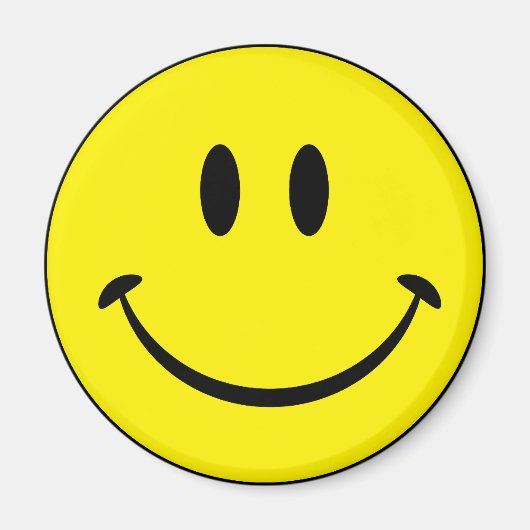 Glück im Gesicht Magnet (Vorne)