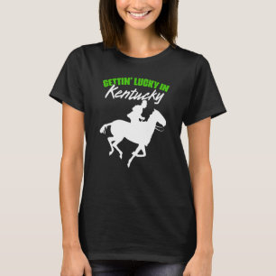 Glück im Kentucky-Pferderennen Derby-Pferd T-Shirt