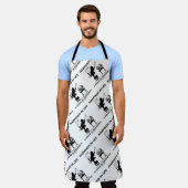 Glück im Leben findet man in glücklichen Katzenfis Schürze (Getragen)