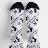 Glück im Leben findet man in glücklichen Katzenfis Socken (Oben)