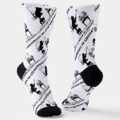 Glück im Leben findet man in glücklichen Katzenfis Socken (Gewinkelt)