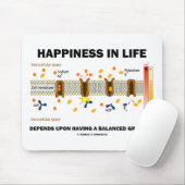 Glück im Leben hängt nach ausgeglichener Steigung Mousepad (Mit Mouse)