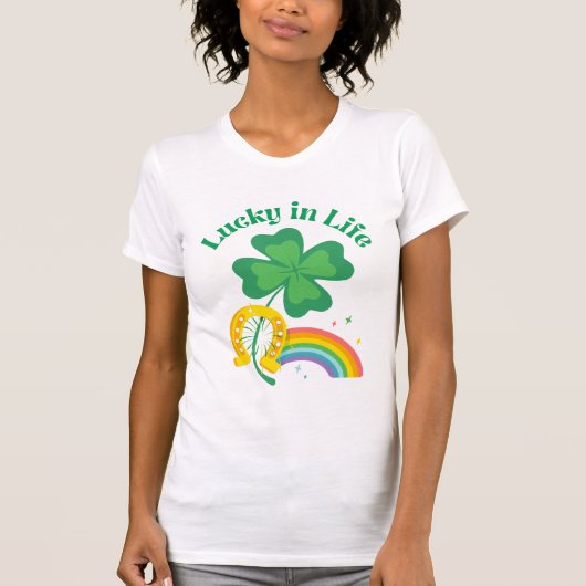 Glück im Leben - Irish St. Patrick's Day T - Shirt (Vorderseite)