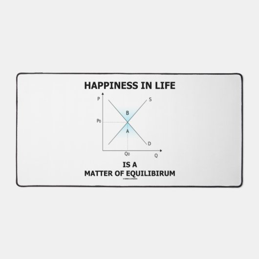 Glück im Leben ist eine Frage des Gleichgewichts Schreibtischunterlage (Vorderseite)