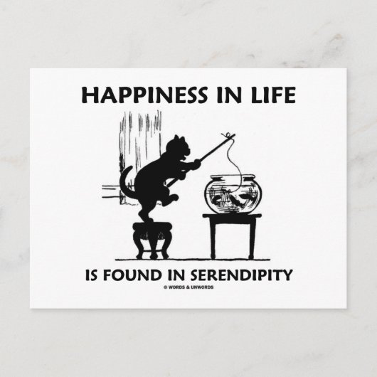 Glück im Leben ist in Serendipity (Cat) zu finden Postkarte (Vorderseite)