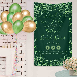 Glück im Spiel St. Patrick's Day Brautparty Banner