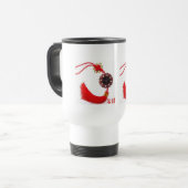 Glück in den chinesischen Schriftzeichen Reisebecher (Vorderseite Links)