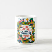 Glück in den einfachsten Dingen des Lebens Kaffeetasse (Mittel)