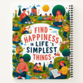 Glück in den einfachsten Dingen des Lebens Notizblock (Rückseite)