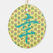 Glück in der japanischen Keramik Ornament (Links)