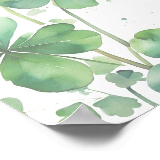 Glück in der Liebe Brautparty Begrüßungszeichen Poster (Ecke)