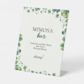 Glück in der Liebe Brautparty Mimosa Bar Sockelschild (Vorderseite)