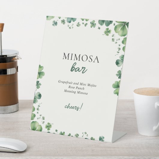 Glück in der Liebe Brautparty Mimosa Bar Sockelschild (In SItu)