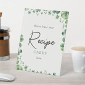 Glück in der Liebe Brautparty Rezept Karten Sockelschild (In SItu)