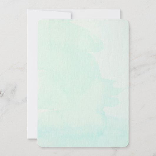 Glück in der Liebe Clover Couples Dusche Einladung (Rückseite)