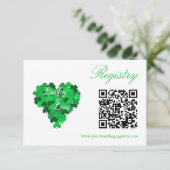 Glück in der Liebe Eherei Begleitkarte (Stehend Vorderseite)