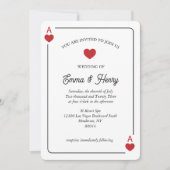 Glück in der Liebe Einladung Hochzeit (Vorderseite)