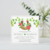 Glück in der Liebe | Einladung zur irischen Hochze (Stehend Vorderseite)