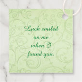 Glück in der Liebe Geschenkanhänger (Rückseite)