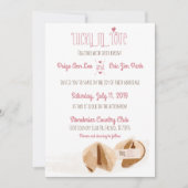 Glück in der Liebe Glückskekse Einladung Hochzeit (Vorderseite)