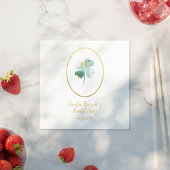 Glück in der Liebe Green St. Patrick's Day Brautpa Serviette