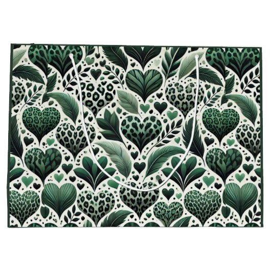 Glück in der Liebe Große Geschenktüte (Rückseite)