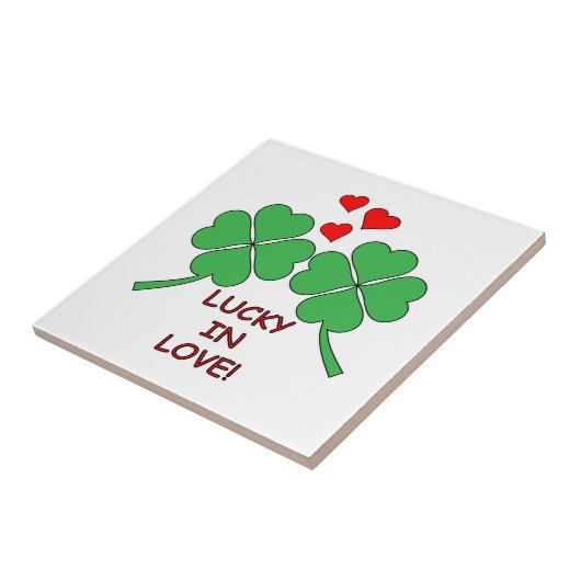 Glück in der Liebe Herz klebrig Fliese (Seite)