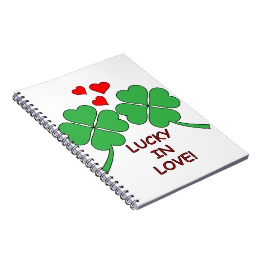 Glück in der Liebe Herz klebrig Notizblock (Rechte Seite)