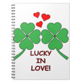 Glück in der Liebe Herz klebrig Notizblock (Vorderseite)