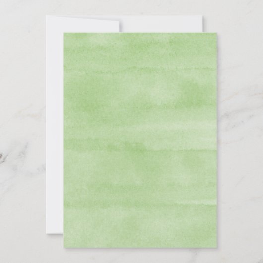 Glück in der Liebe Hochzeit St. Patrick's Day Clov Einladung (Rückseite)