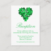 Glück in der Liebe Hochzeitsempfang Begleitkarte (Vorderseite)