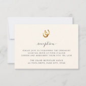 Glück in der Liebe | Hochzeitsempfangskarte Einladung (Vorderseite)