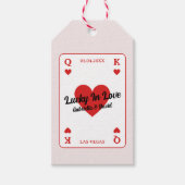 Glück in der Liebe Hörkuchen Dusche Gefallen Geschenkanhänger (Vorderseite)