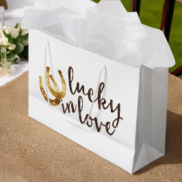 Glück in der Liebe Horseshoe Große Geschenktüte