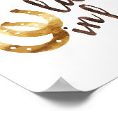 Glück in der Liebe Hufeisen | Art Print Poster (Ecke)