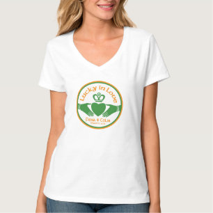 Glück in der Liebe Irish St Patricks Day Wedding T-Shirt