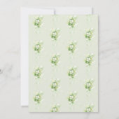 Glück in der Liebe Kleeblatt St. Patrick's Brautpa Einladung (Rückseite)