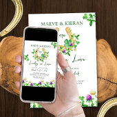 Glück in der Liebe Kleeblatts und Clover Couples D Einladung