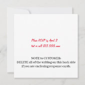 Glück in der Liebe Las Vegas Wedding Einladung (Rückseite)